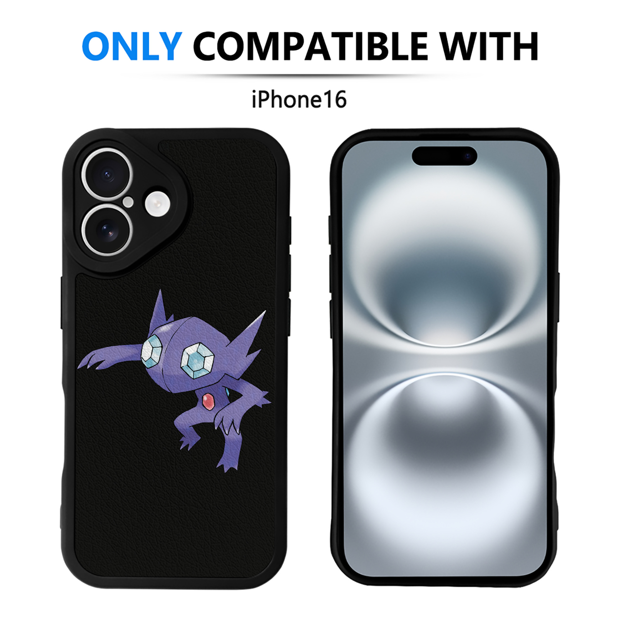 （画像用） ポケットモンスター Pokémon 【iPhone 16シリーズ対応】シリコンスマホケース（レザー調） 材質：シリコン
